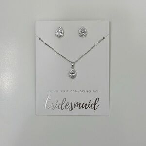 SPECIAL LISTING Jewelry Set Silver 3pcs